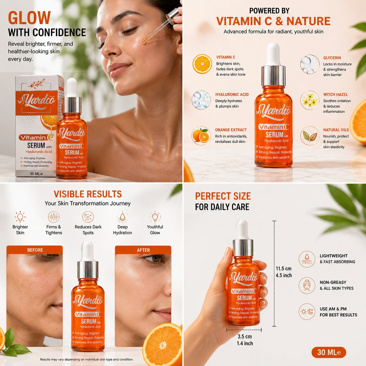 Yardco Vitamin C Face Serum With Hyaluronic
