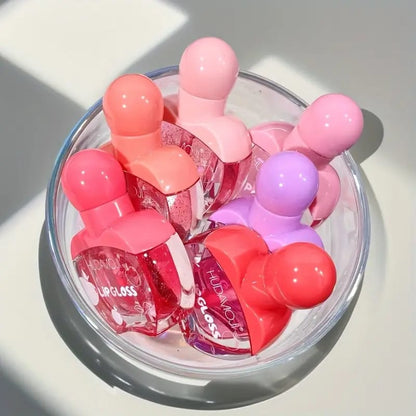 Huda Moji High Pigmented Lip Oil Set – Shades of Pink Gloss Collection ~ Pack Of 6